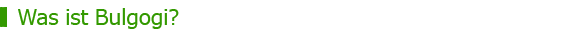 bulgogi